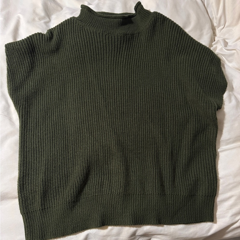 SHEIN Dark Green Turtleneck Sweater